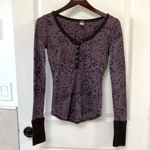 Free people waffle top
